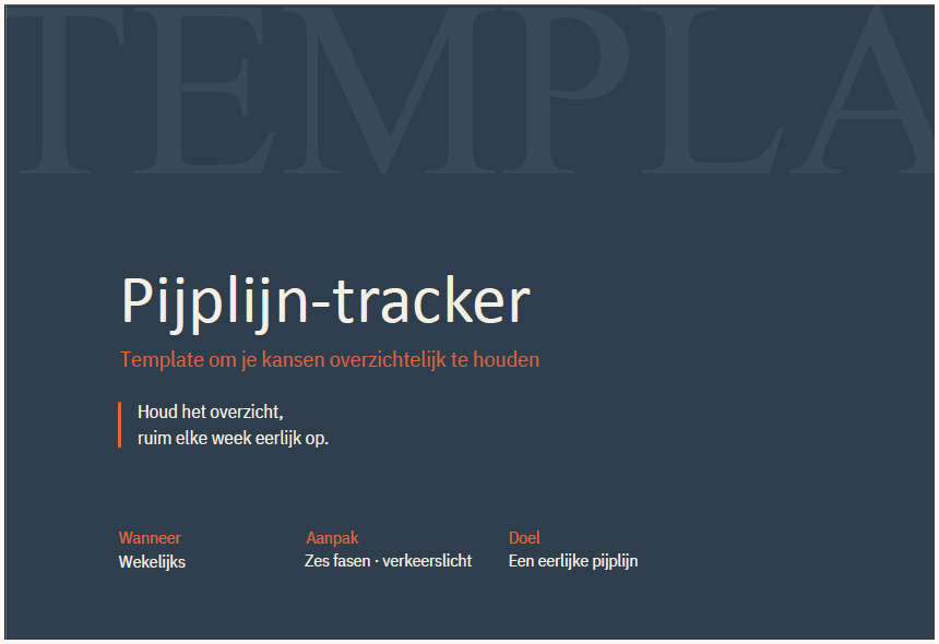 Template 02 — Pipeline Tracker