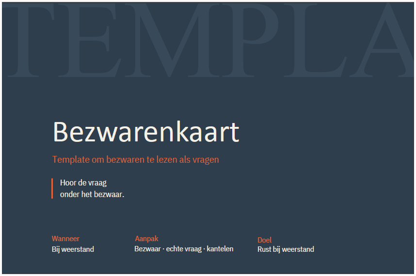 Template 05 — Bezwarenkaart