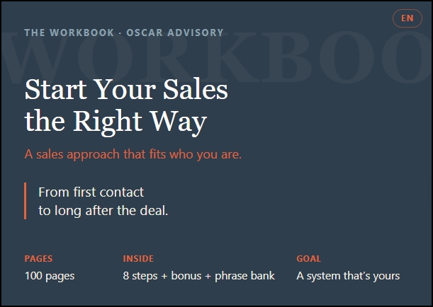 Werkboek — Goed van Start in Sales